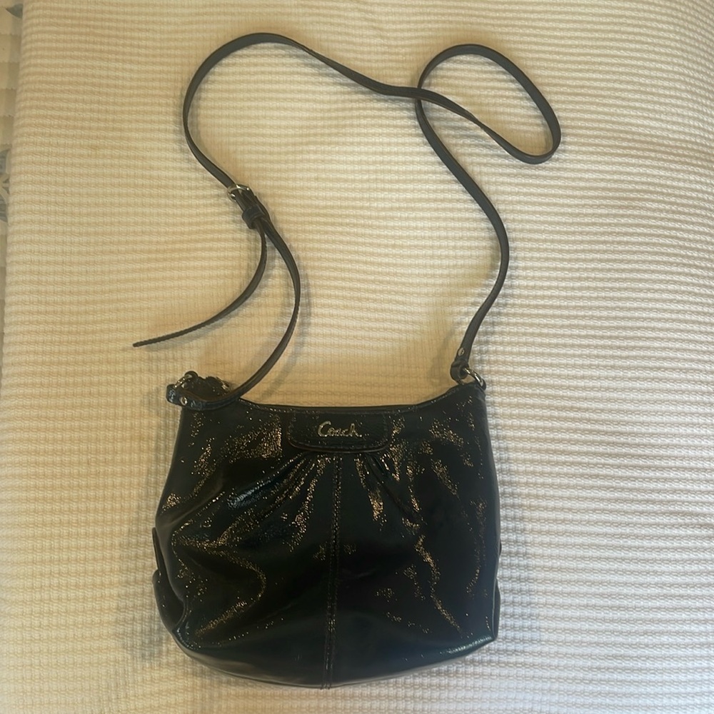 Blue coach crossbody